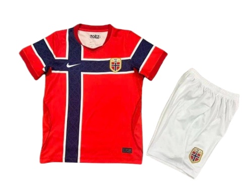 Kids-Norway 2026 World Cup Home Soccer Jersey