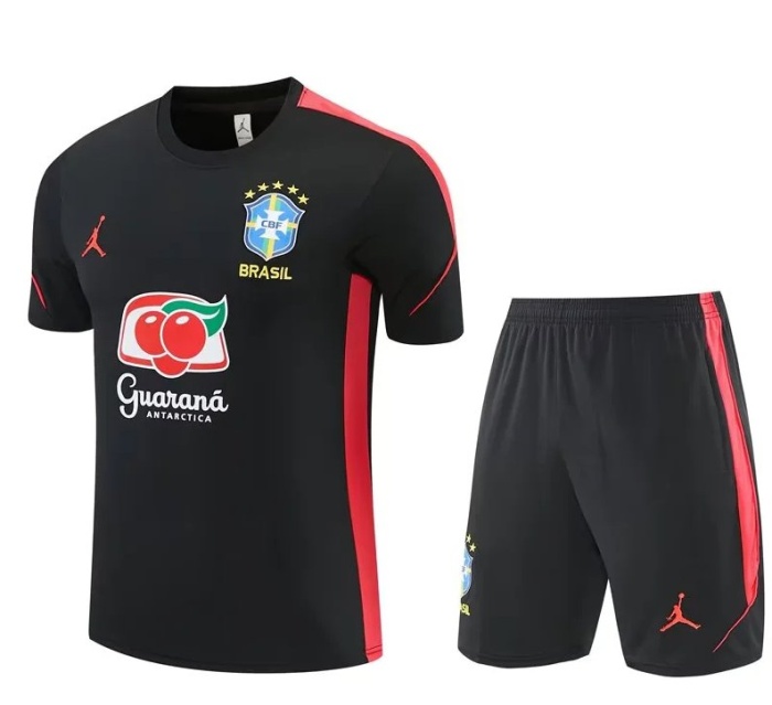 Brazil 26/27 Black/Red Training Kit Jerseys