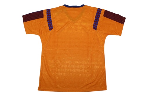 Barcelona 1991 Away Orange Soccer Jersey