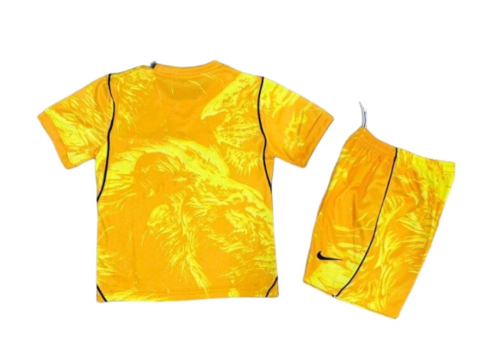 Kids-England 2026 World Cup GK Yellow Soccer Jersey