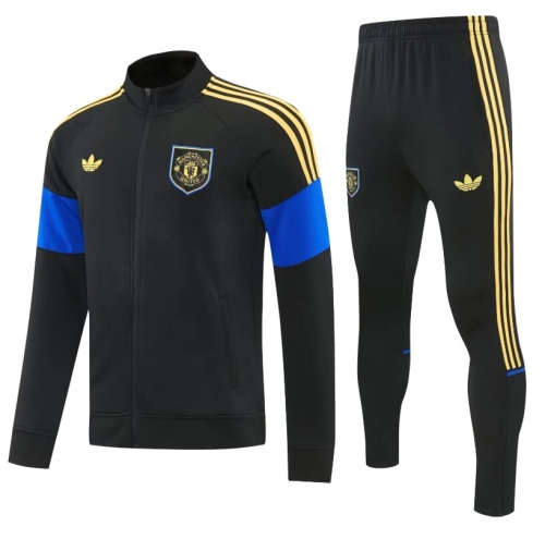 Man Utd 26/27 Tracksuit - Black/Blue