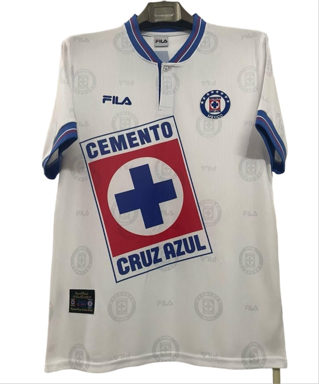Cruz Azul 97/98 Away White Soccer Jersey