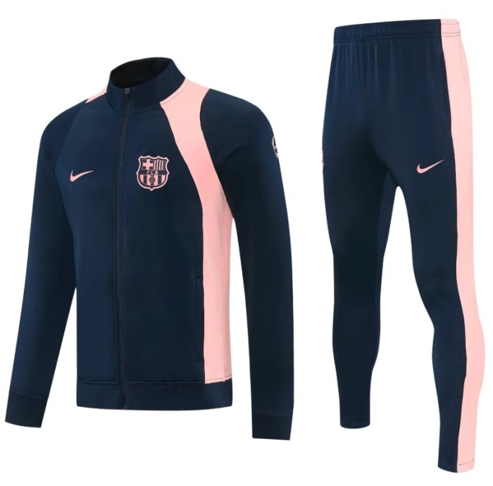 Barcelona 26/27 Tracksuit - Navy Blue/Pink