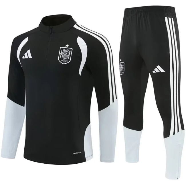Spain 26/27 Tracksuit - Black/White