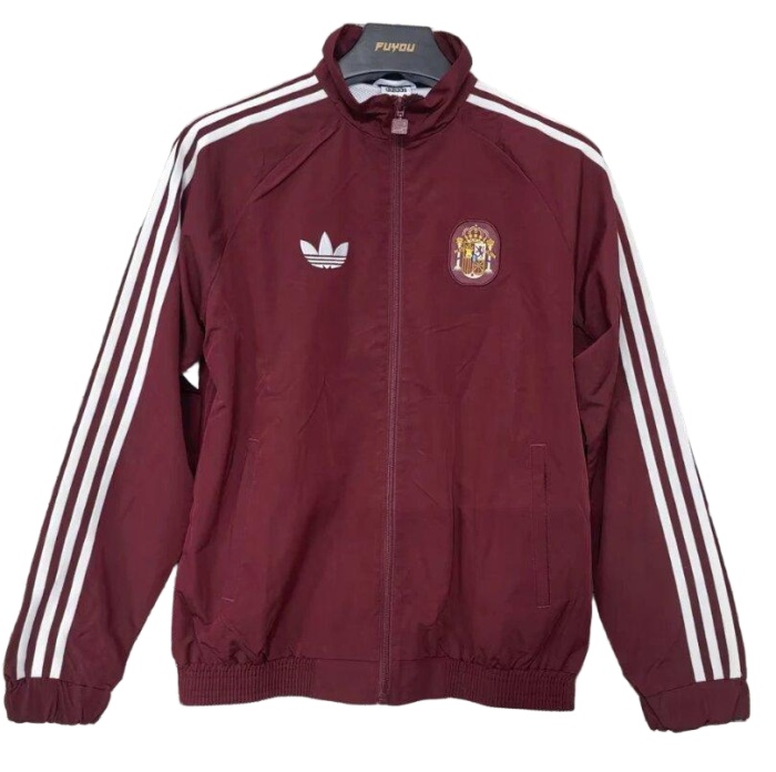 Spain 2026 Wind Coat - Dark Red