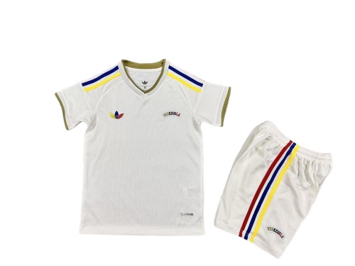 Kids-Venezuela 2026 Away White Leaked Soccer Jersey