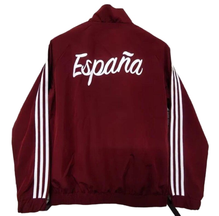 Spain 2026 Wind Coat - Dark Red