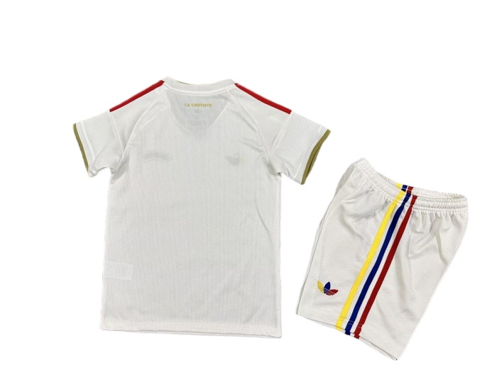Kids-Venezuela 2026 Away White Leaked Soccer Jersey