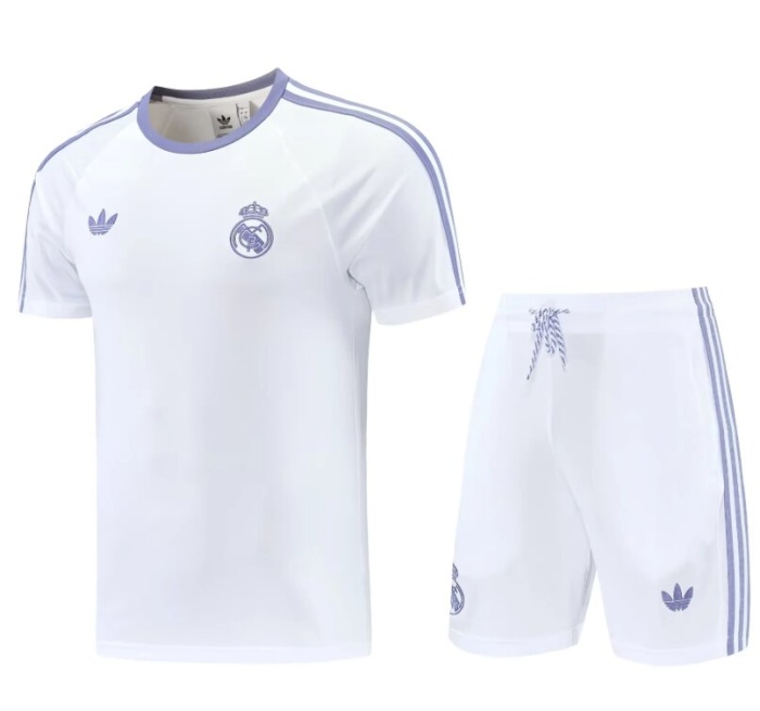 Real Madrid 26/27 White/Purple Training Kit