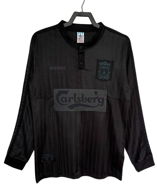 Liverpool 1995 Special Black Long Soccer Jersey