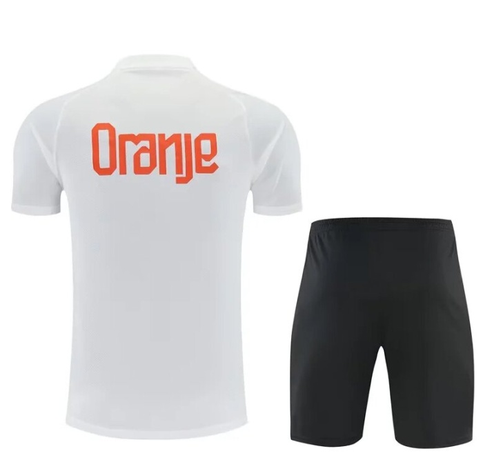 Netherlands 26/27 White Training Kit Jerseys