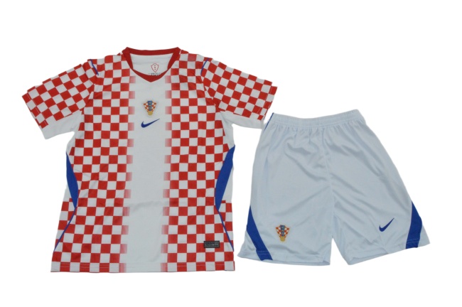 Kids-Croatia 2026 World Cup Home Soccer Jersey