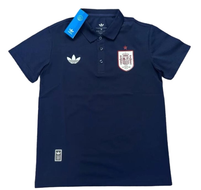 Spain 26/27 Navy Blue Polo Shirts