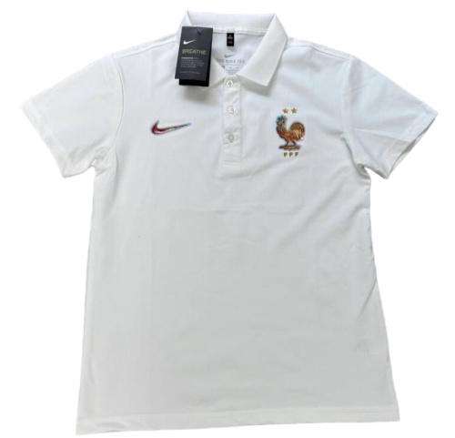 France 26/27 White Polo Shirts