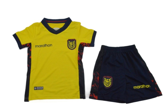 Kids-Ecuador 2026 World Cup Home Soccer Jersey