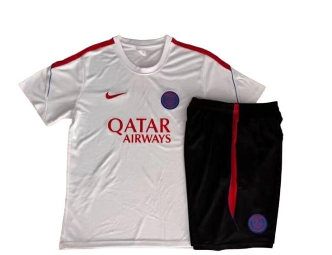 PSG 26/27 White/Red Training Kit Jerseys