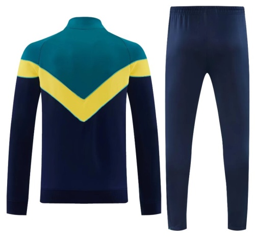 Brazil 26/27 Tracksuit - Dark Green/Navy Blue