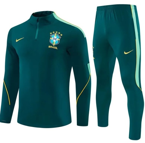 Brazil 26/27 Tracksuit - Dark Green
