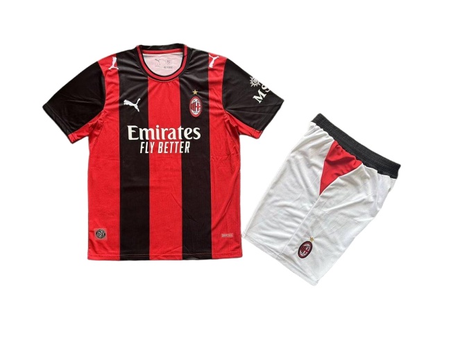 Kids-AC Milan 26/27 Home Soccer Jersey