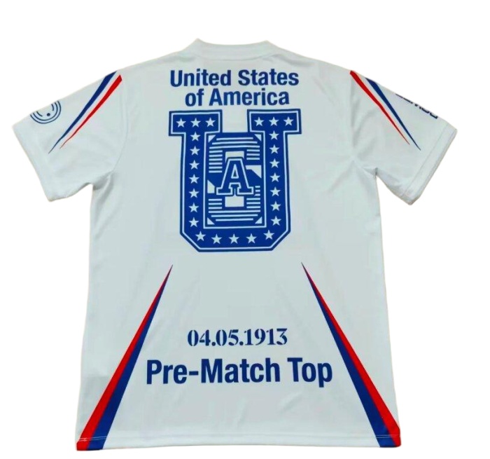 USA 26/27 White/Blue/Red Training Soccer Jersey