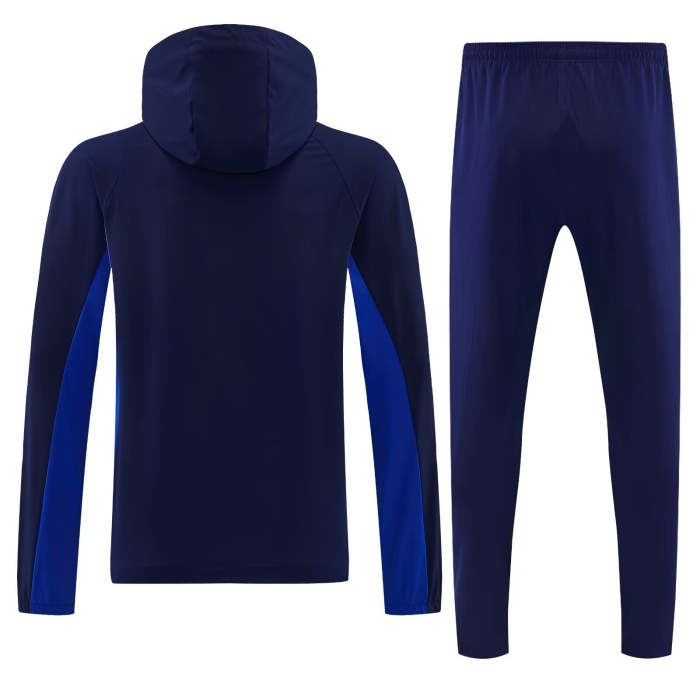 France 26/27 Hoodie Windcoat Tracksuit - Navy Blue