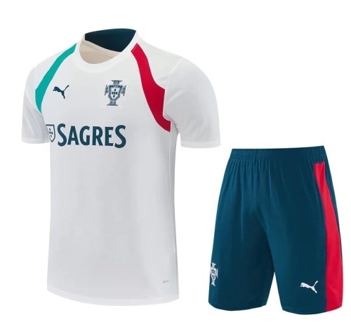 Portugal 26/27 White/Green/Red Training Kit Jerseys