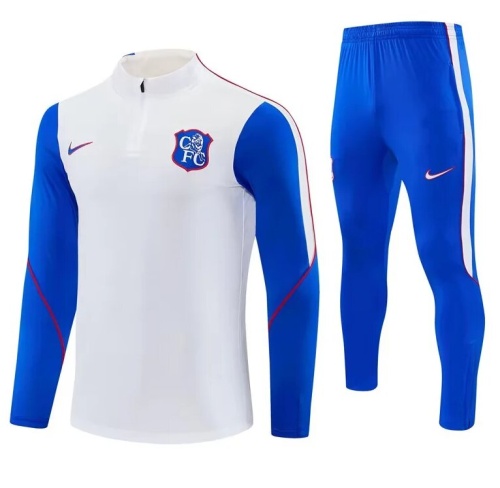 Chelsea 26/27 Tracksuit - White/Blue/Red