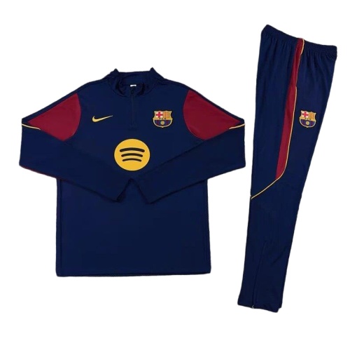 Barcelona 26/27 Tracksuit - Dark Blue/Red