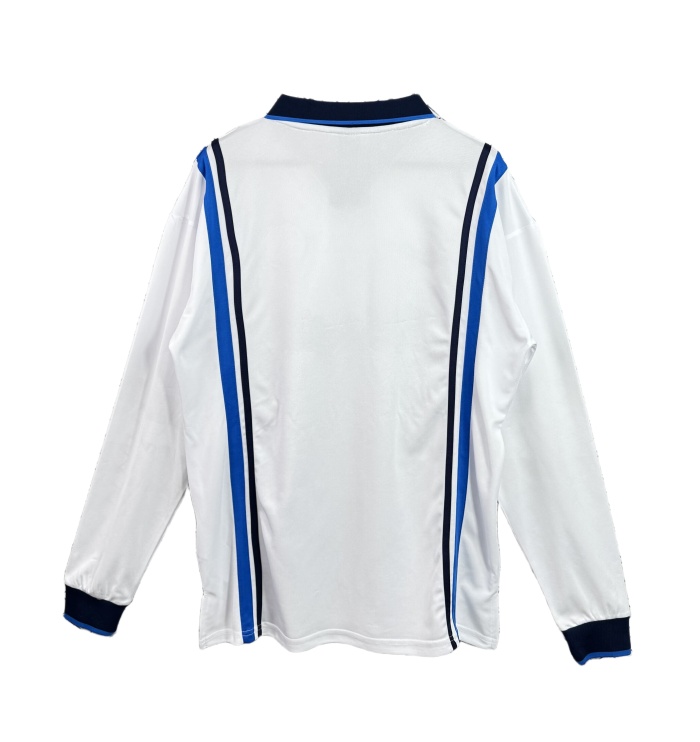 Napoli 97/98 Away White Long Soccer Jersey