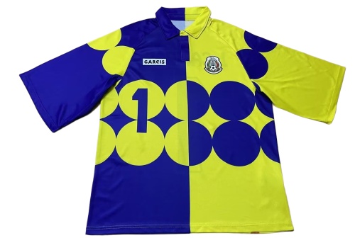 Mexico 1998 GK Blue/Yellow Soccer Jersey