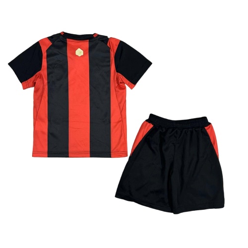 Kids-AC Milan 26/27 Home Soccer Jersey(Black Home Shorts)