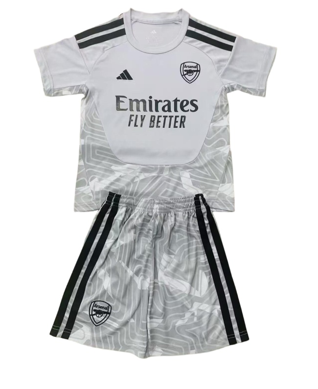 Kids-Arsenal 26/27 GK Grey Soccer Jersey