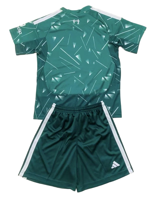Kids-Liverpool 26/27 GK Green Soccer Jersey