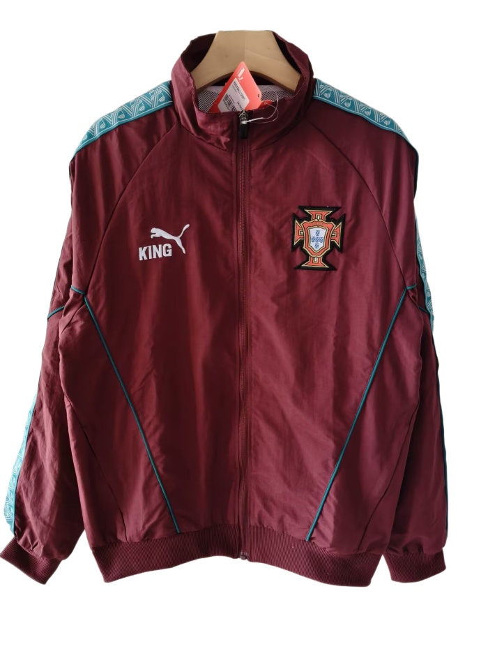 Portugal 26/27 Wind Coat - Red/Green