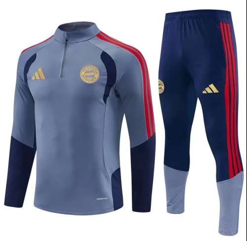 Bayern Munich 26/27 Tracksuit - Grey/Navy Blue