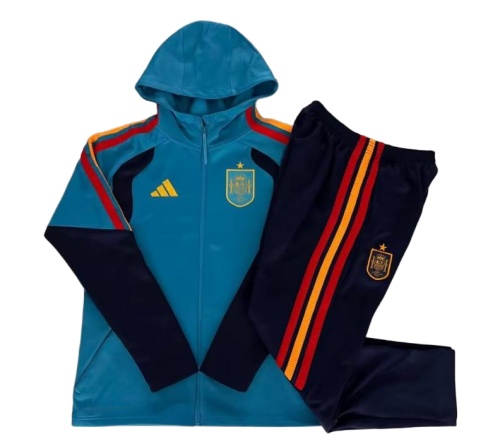 Spain 26/27 Hoodie Tracksuit - Lake Blue