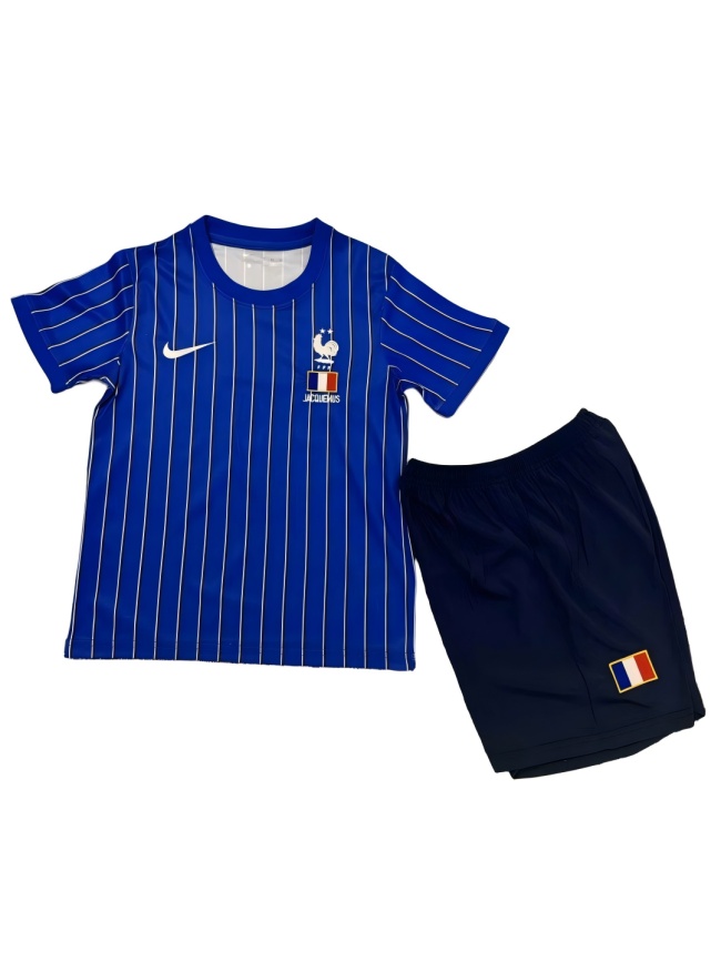Kids-France 26/27 Blue Training Soccer Jersey