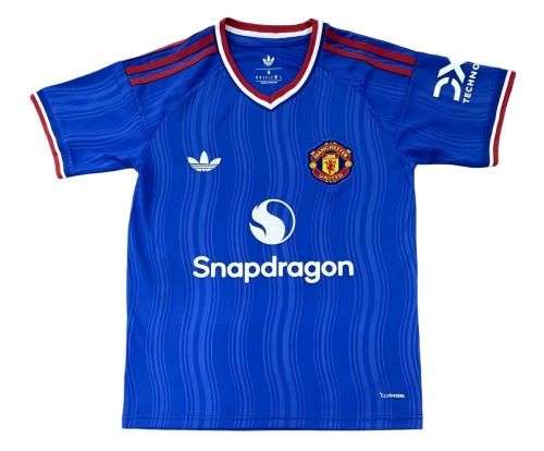 Manchester Utd 26/27 Away Blue Leaked Soccer Jersey