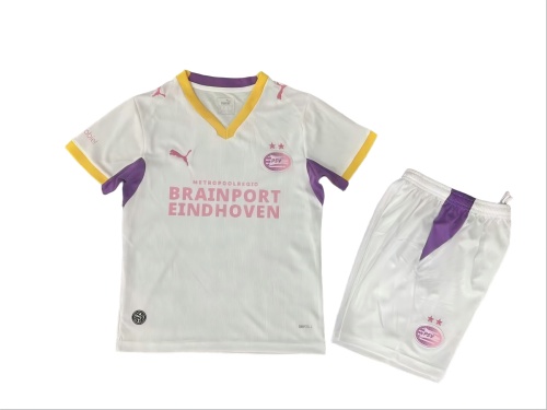 Kids-PSV 26/27 Away White Soccer Jersey