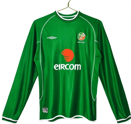 Ireland 2002 World Cup Home Long Soccer Jersey