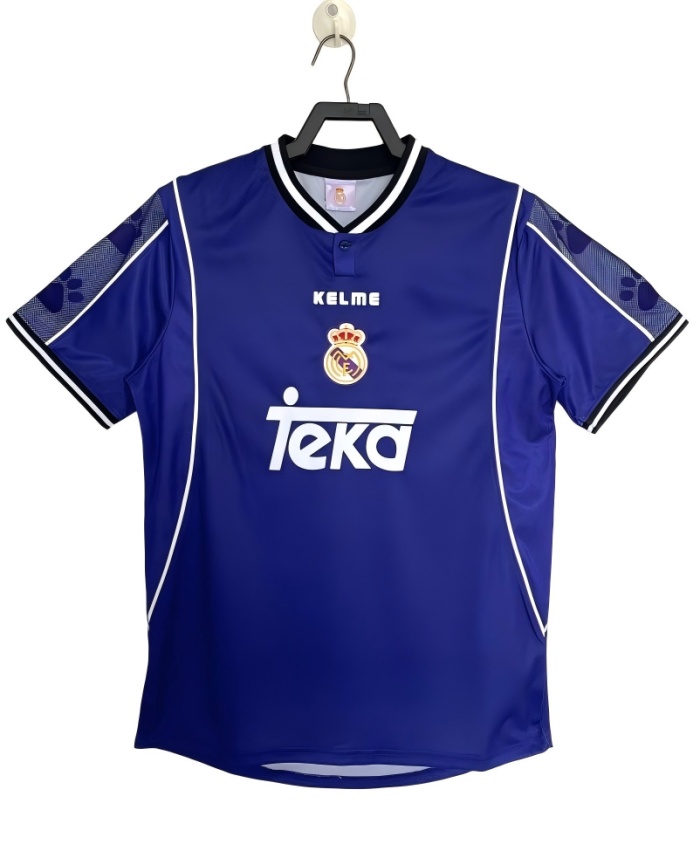 Real Madrid 97/98 Away Purple Soccer Jersey
