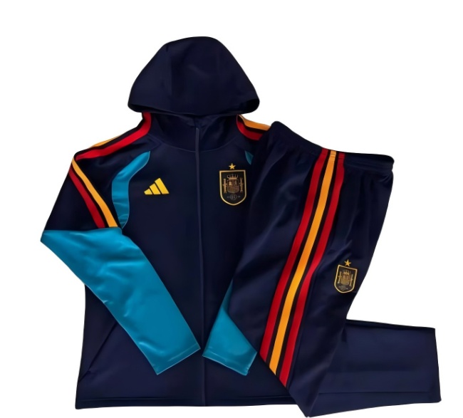 Spain 26/27 Hoodie Tracksuit - Navy Blue