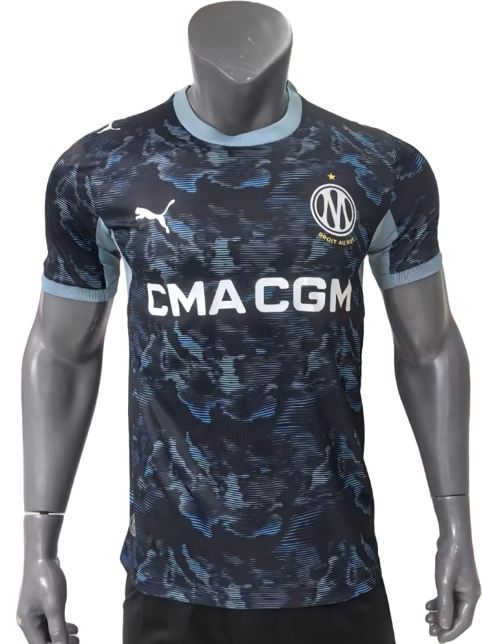 Marseilles 26/27 Away Black/Blue Jersey(Player)