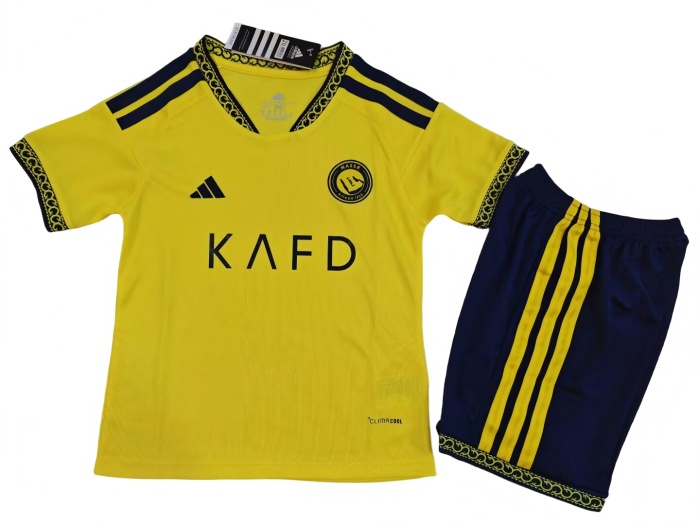 Kids-Al-Nassr 26/27 Home Leaked Soccer Jersey
