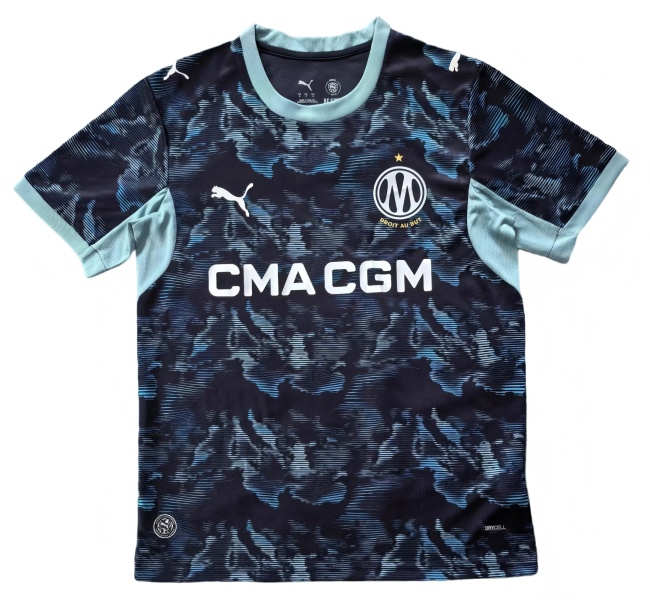 Marseilles 26/27 Away Black/Blue Soccer Jersey