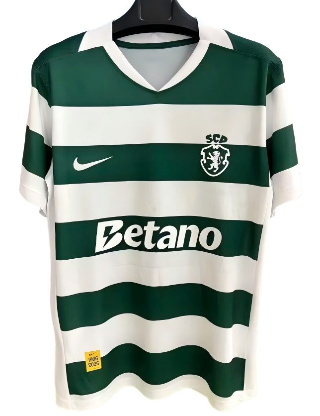 Sporting Lisbon 26/27 Home Soccer Jersey