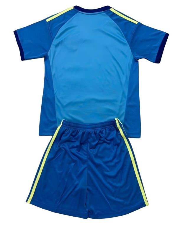 Kids-Leeds United 26/27 GK Blue Soccer Jersey