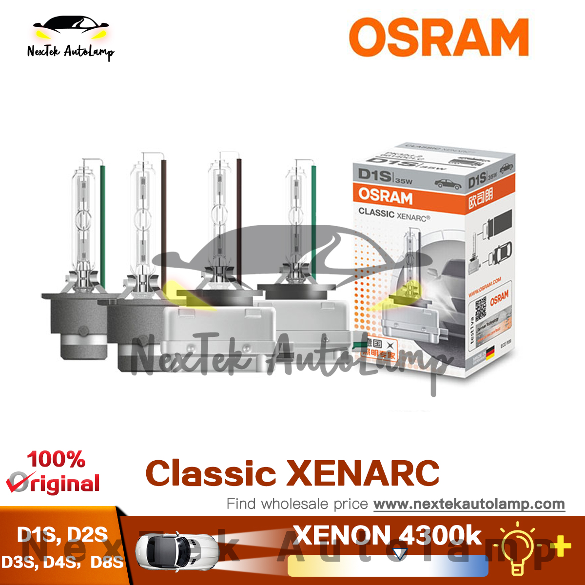 Daylights Austria - Osram D2S Xenon Xenarc Classic Line 66240CLC