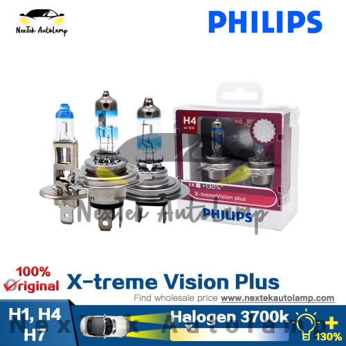Philips X-treme Vision Plus H1 H4 H7 9003 12V Xenon Bright White Light Auto  Halogen