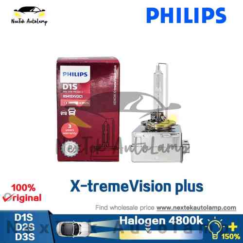 Philips X-tremeVision Plus D1S D2S D3S XV2 4800K Brightening +150% Super  Bright Xenon Bulb HID